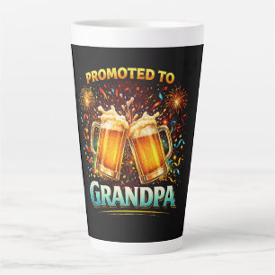 Caneca De Café Latte Promovido a Avô Futuro