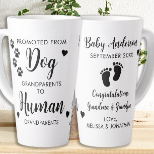 Caneca De Café Latte Promovido de Avós Cachorros Revolução Humana do Be