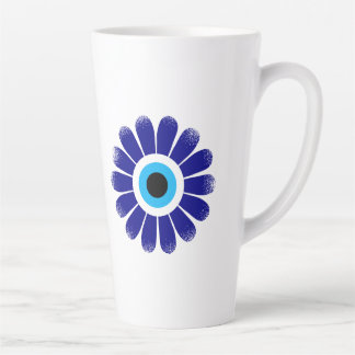 Caneca De Café Latte Proteção de Olho Grego
