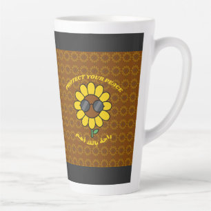 Caneca De Café Latte Proteja Sua Paz راحة بالك أهم Girassol