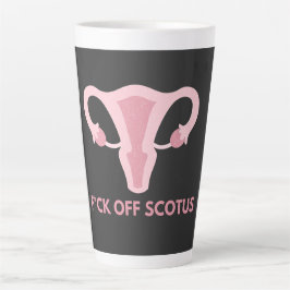 Caneca De Café Latte Protesto de Interdição do Aborto SCOTUS