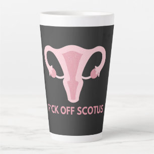 Caneca De Café Latte Protesto de Interdição do Aborto SCOTUS