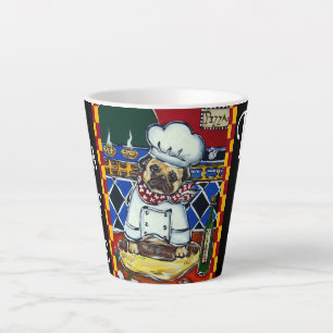 CANECA DE CAFÉ LATTE PUG