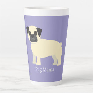 Caneca De Café Latte Pugs,