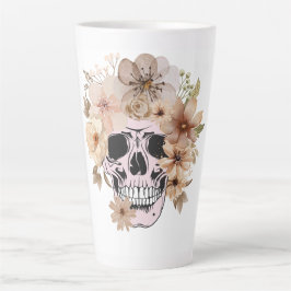 CANECA DE CAFÉ LATTE PULSO DE FLOR DA VINTAGEM