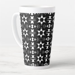 Caneca De Café Latte Pulso Monocromático