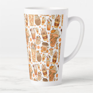 Caneca De Café Latte Pumpkin de Latte de Café de Queda