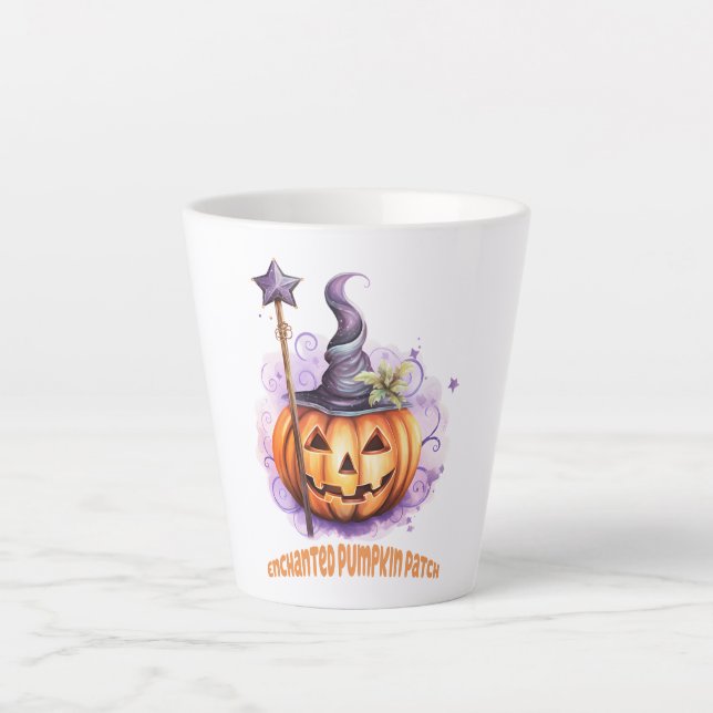 Caneca De Café Latte Pumpkin Encantado (Frente)