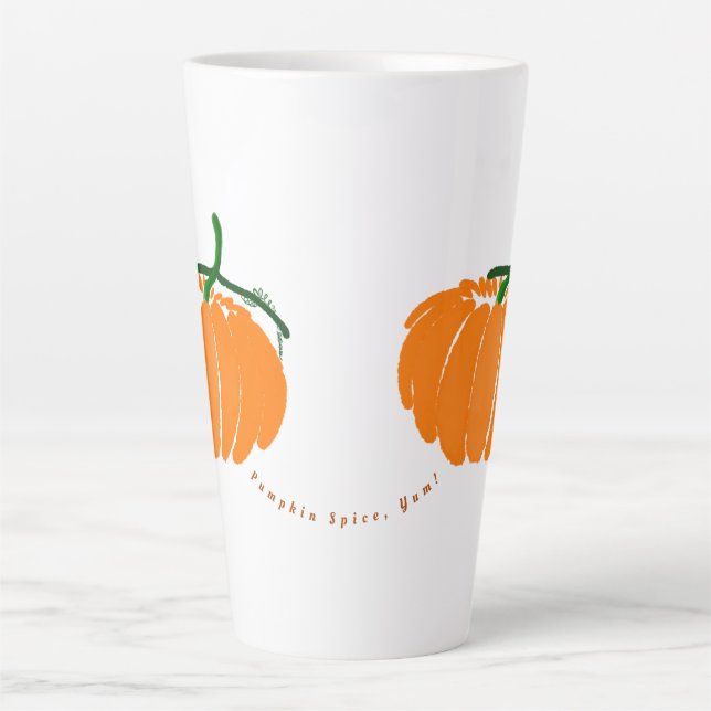 Caneca De Café Latte Pumpkin Spice, Yum! (Frente)