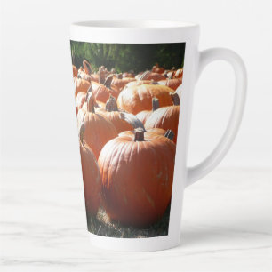 Caneca De Café Latte Pumpkins Foto para Queda, Dia das Bruxas ou Ação d