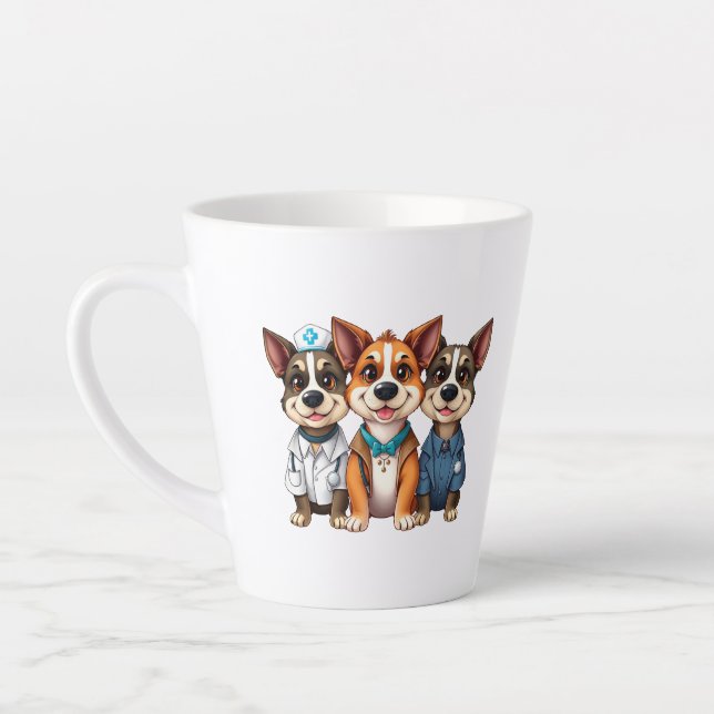 Caneca De Café Latte Puppies  (Esquerda)