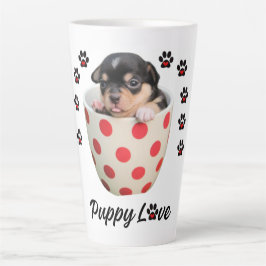 Caneca De Café Latte Puppy Love Mug