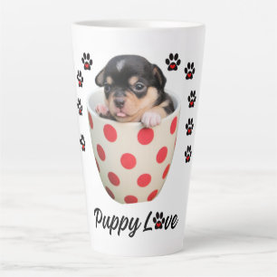 Caneca De Café Latte Puppy Love Mug