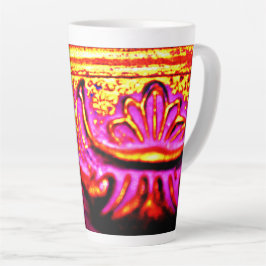 Caneca De Café Latte Quadro Rosa