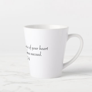 Caneca De Café Latte Que ele te conceda o desejo do teu coração e faça