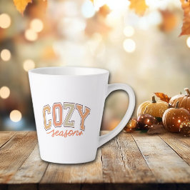 Caneca De Café Latte Queda de "Feira de Cozy" / outono