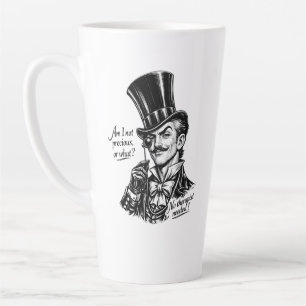 Caneca De Café Latte Quem é precioso?! Caricatura do Lorde espirituoso