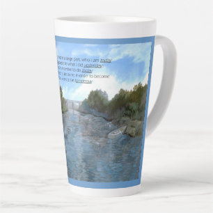 Caneca De Café Latte Quem sou hoje Inspirador