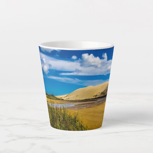 Caneca De Café Latte Quickand stream perto de 90-Mile Beach, Nova Zelân (Frente)