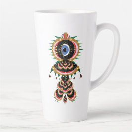 Caneca De Café Latte Quimera - Pássaro de Peixe Latte Mug