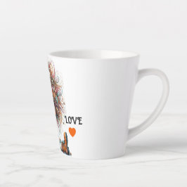 Caneca De Café Latte Quirky Steampunk Girl Love