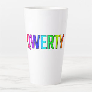 CANECA DE CAFÉ LATTE QWERTY