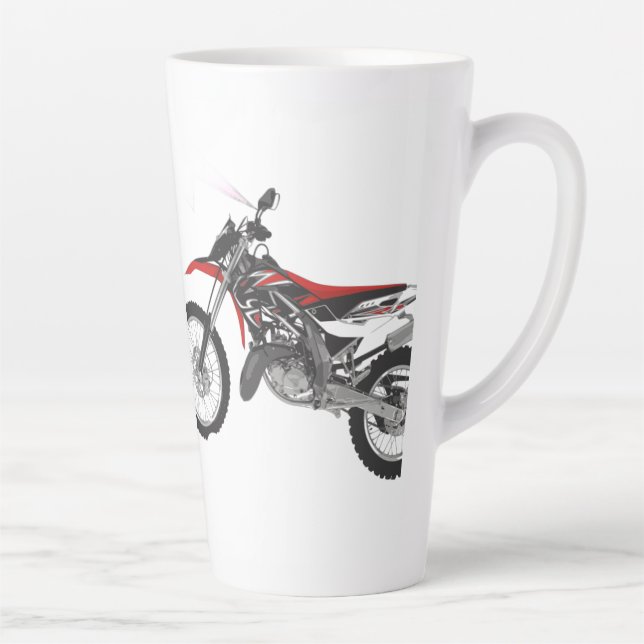 Caneca De Café Latte Racing Bike Art (Direita)