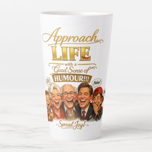 Caneca De Café Latte Radiate joy (Frente)