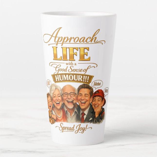 Caneca De Café Latte Radiate joy (Frente)