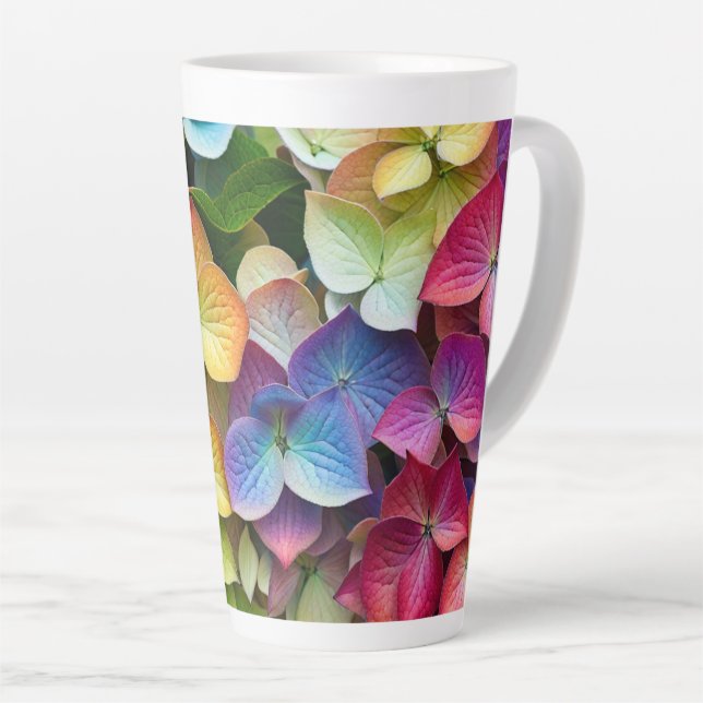 Caneca De Café Latte Rainbow Begonia #766 - Latte Mug (Ângulo direito)