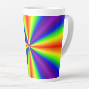 Caneca De Café Latte Rainbow Cross