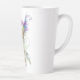Caneca De Café Latte Rainbow Phoenix Latg por Brow Bird