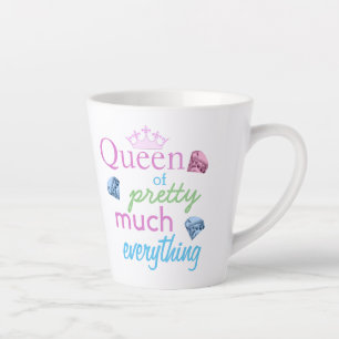 Caneca De Café Latte "Rainha de Muito Bonito"