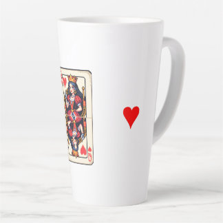 Caneca De Café Latte Rainha dos Corações