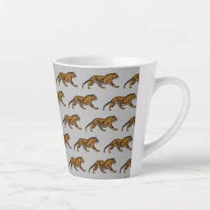 Caneca De Café Latte Raio! Sou um Tigre! -