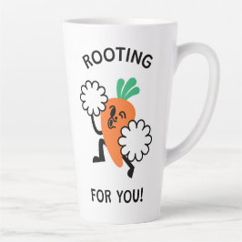 Caneca De Café Latte Raiz Para Você - Carrot Latte Tumg Cheio