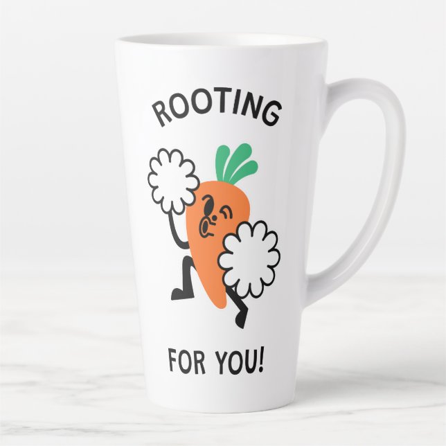 Caneca De Café Latte Raiz Para Você - Carrot Latte Tumg Cheio (Direita)