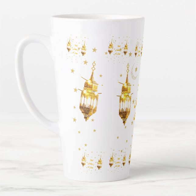 Caneca De Café Latte Ramadão Mubarak (Esquerda)