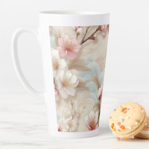 Caneca De Café Latte Ramificações do Flor da Maçã