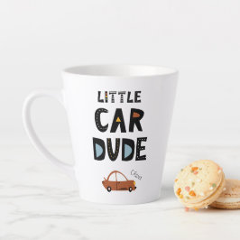 Caneca De Café Latte Rapaz do Nome do Homem de Carro