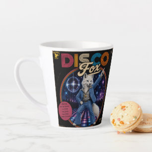 Caneca De Café Latte Raposa Disco