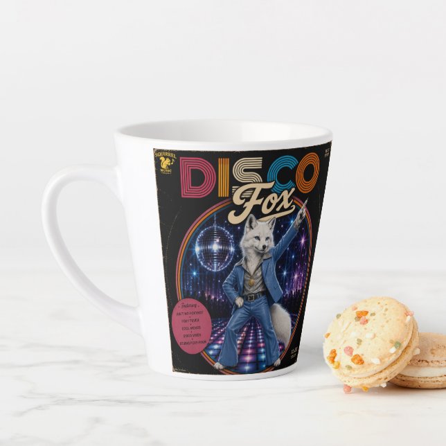 Caneca De Café Latte Raposa Disco (In Situ)