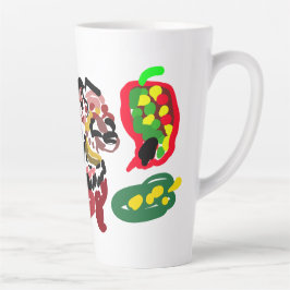 Caneca De Café Latte Raposa marca outono