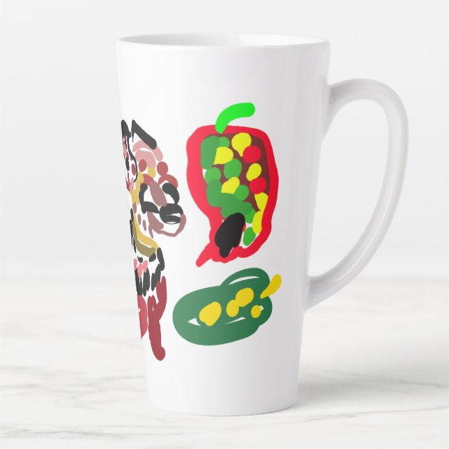 Caneca De Café Latte Raposa marca outono  (Direita)