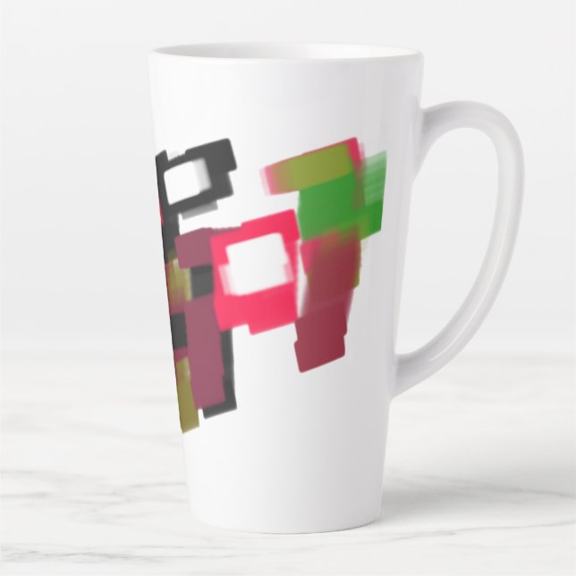 Caneca De Café Latte Raposa outono jogando   (Direita)