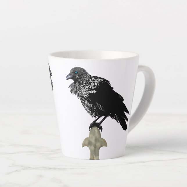 Caneca De Café Latte Raven Incluso (Ângulo direito)