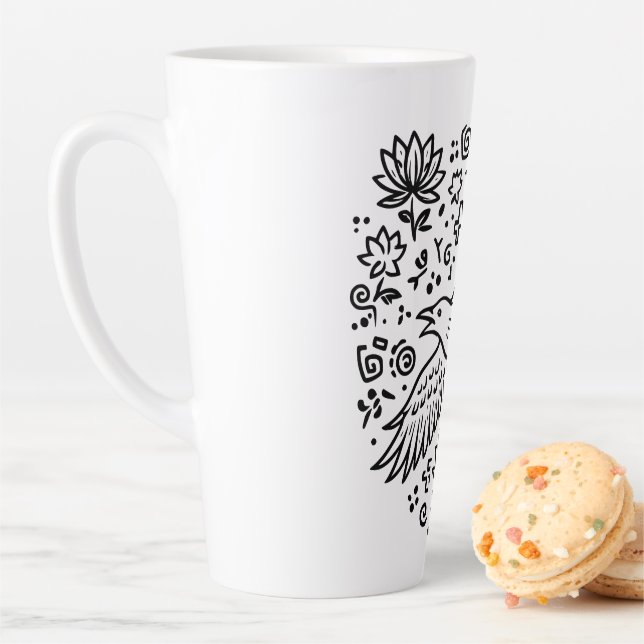 Caneca De Café Latte Raven of Transformation (In Situ)