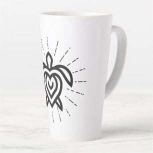 Caneca De Café Latte Rays logotipo lata