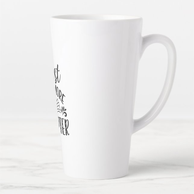 Caneca De Café Latte Reading Art Just One More Chapter (Direita)