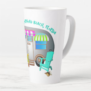 Caneca De Café Latte Reboque de Viagem de Acampamento Tropical Dito Per
